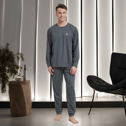 Men's Dark Grey Loungewear Set – Ultimate Comfort for Relaxation