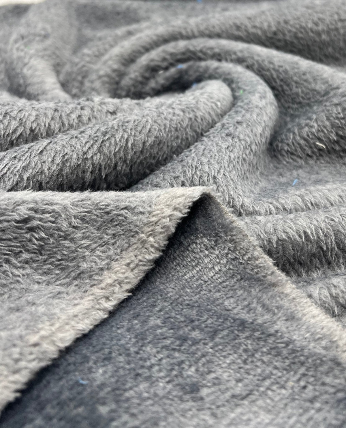 Dark Grey Super Soft Plain Cuddle Fleece Fabric Blanket Loungewear