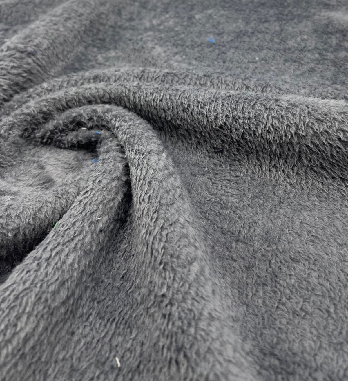Dark Grey Super Soft Plain Cuddle Fleece Fabric Blanket Loungewear