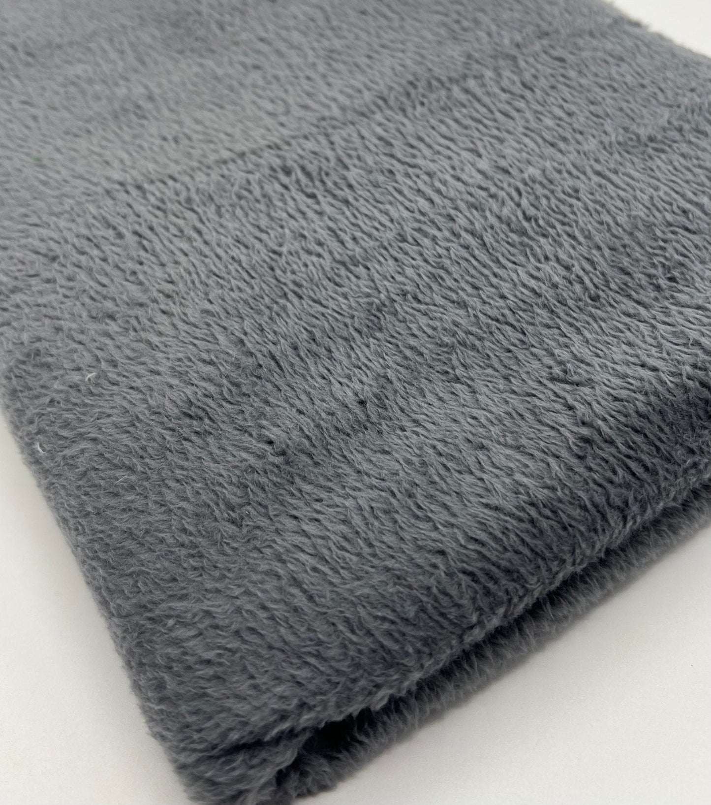 Dark Grey Super Soft Plain Cuddle Fleece Fabric Blanket Loungewear
