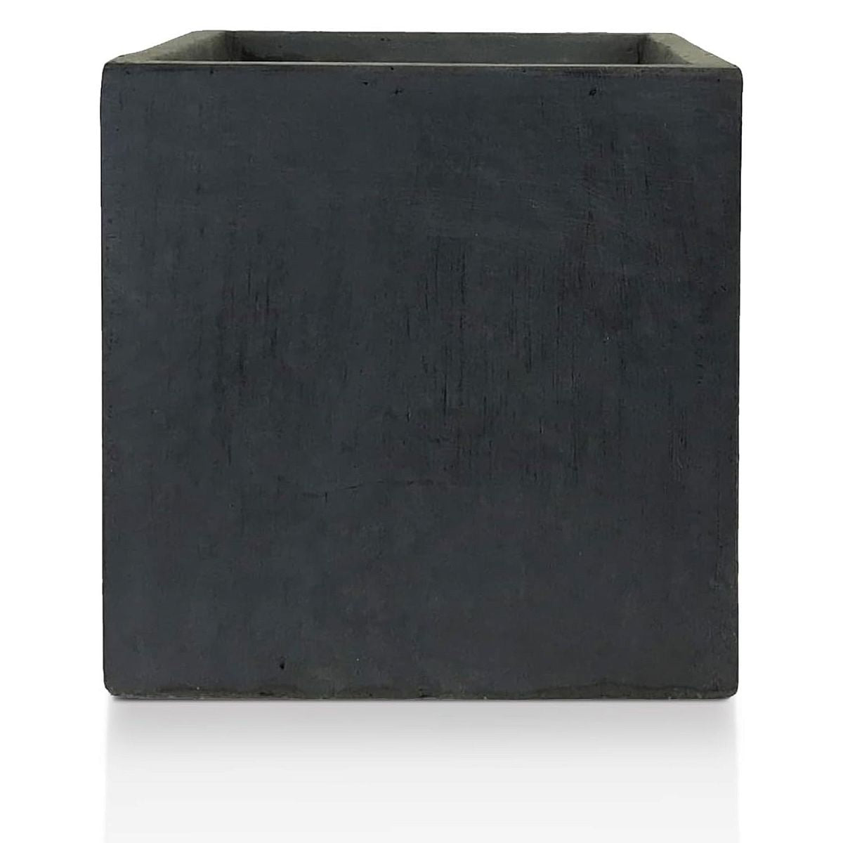 IDEALIST Lite Contemporary Flower Box Square Garden Planter, Faux Lead Light Concrete Outdoor Large Plant Pot H50 L50 W50 cm, 126L