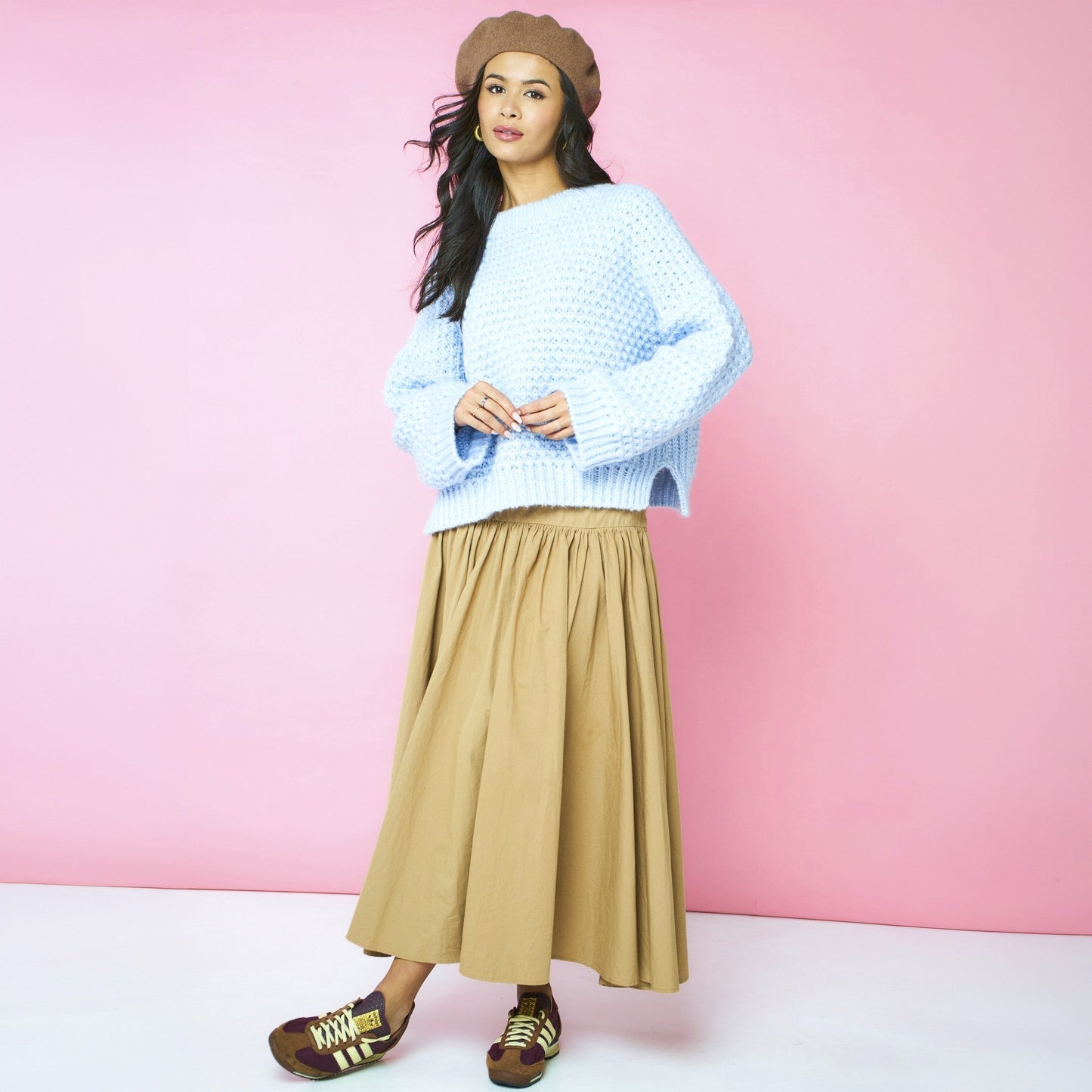 Darwin Oversized Chunky Knit Jumper Blue