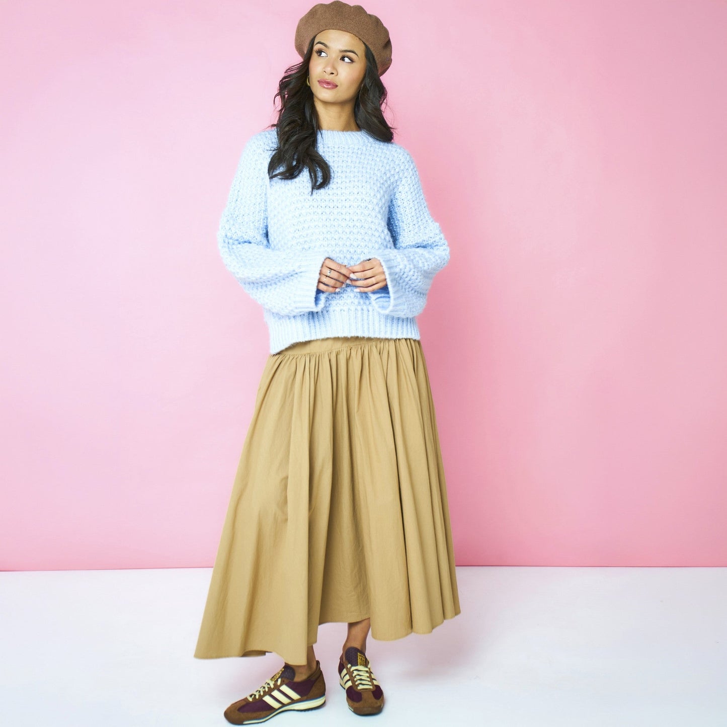 Darwin Oversized Chunky Knit Jumper Blue