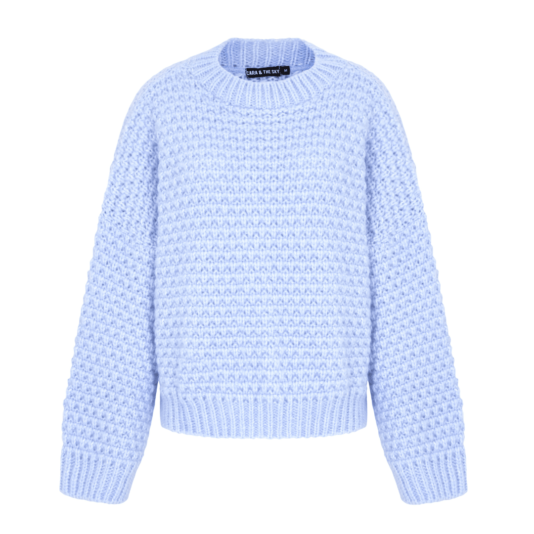 Darwin Oversized Chunky Knit Jumper Blue