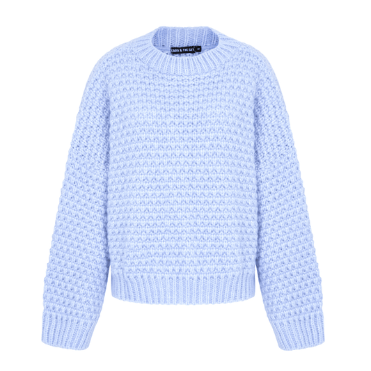 Darwin Oversized Chunky Knit Jumper Blue