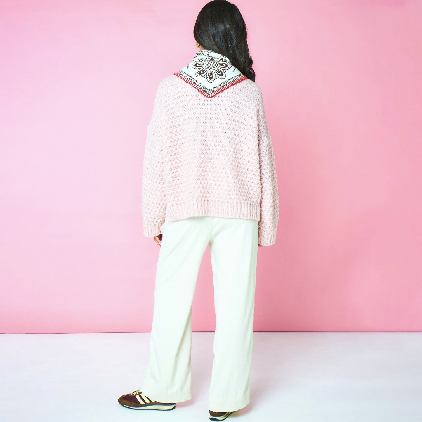 Darwin Relaxed Chunky Knit Jumper Pink
