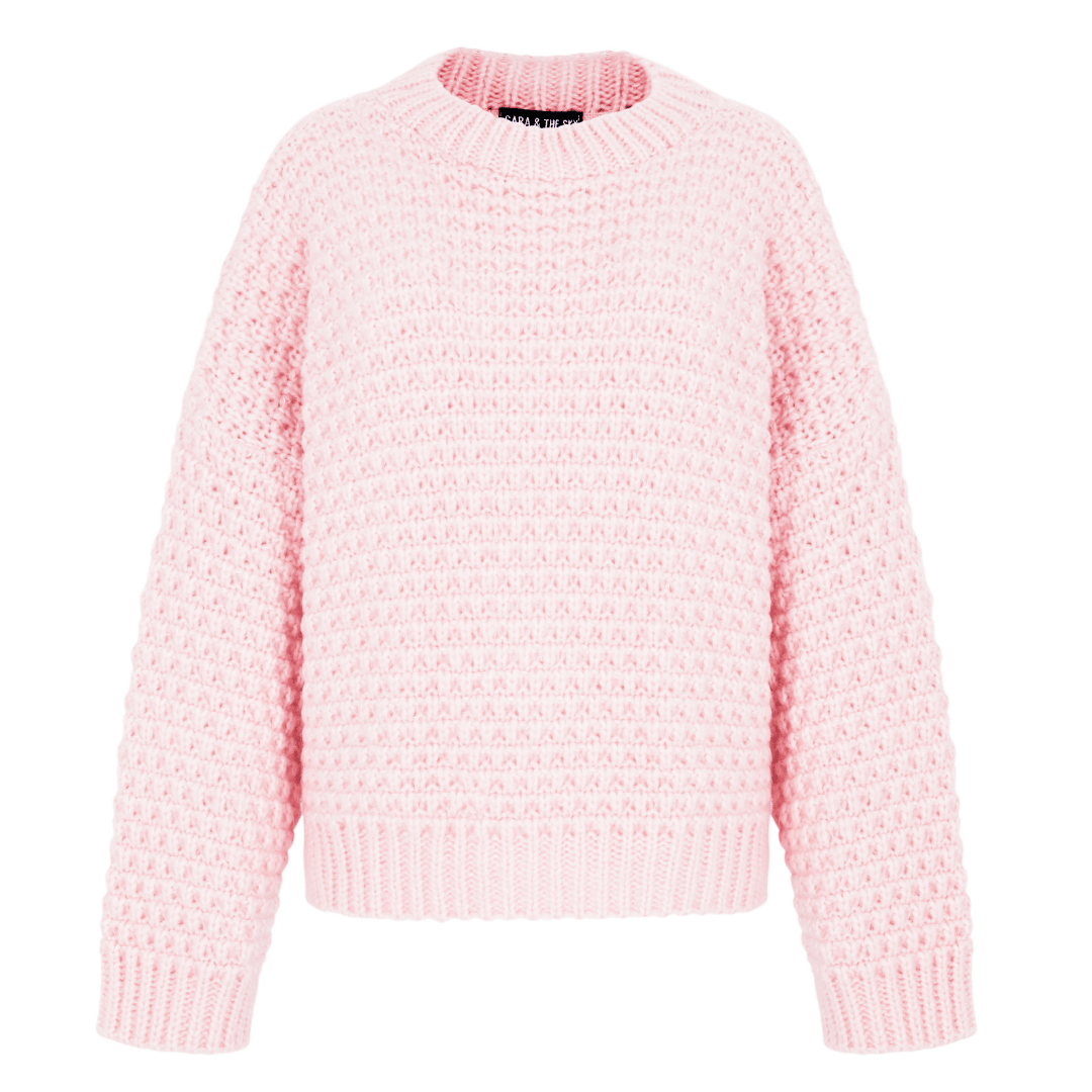 Darwin Relaxed Chunky Knit Jumper Pink