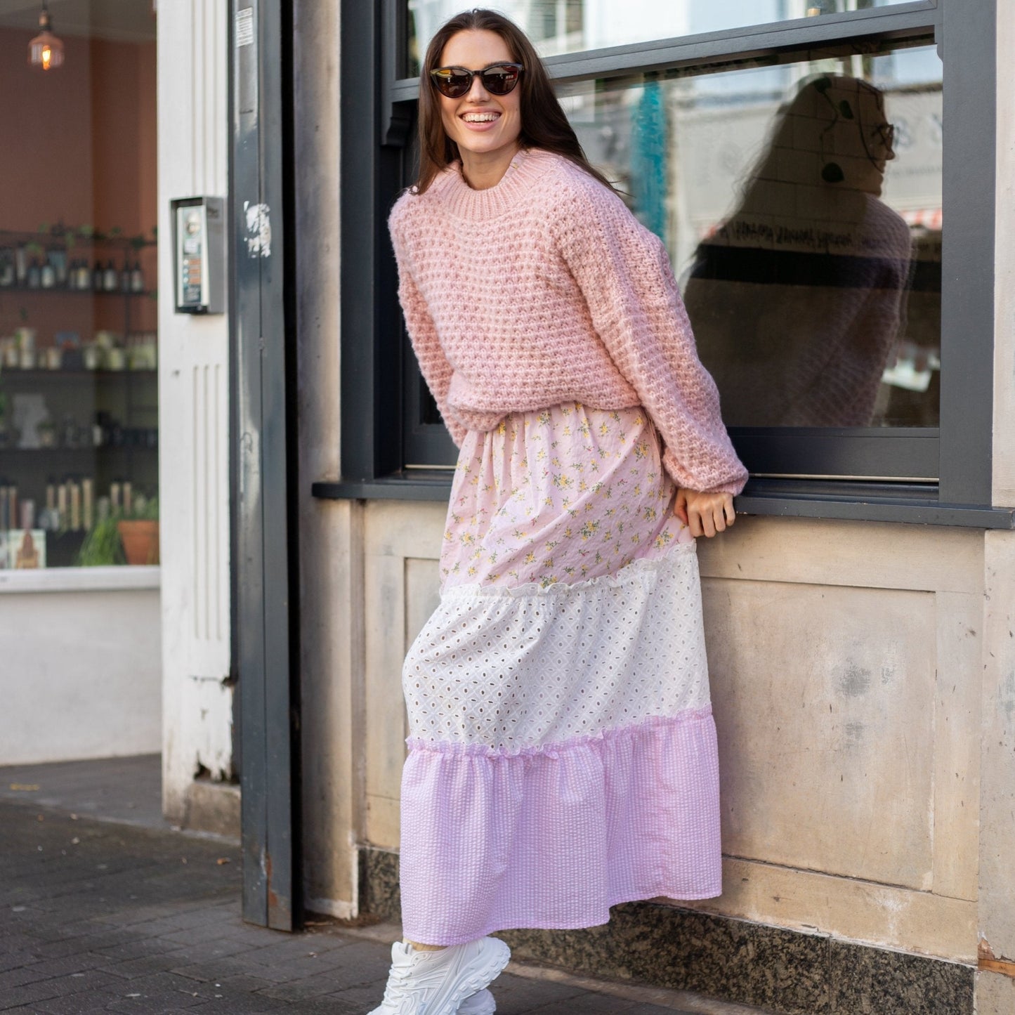 Darwin Relaxed Chunky Knit Jumper Pink