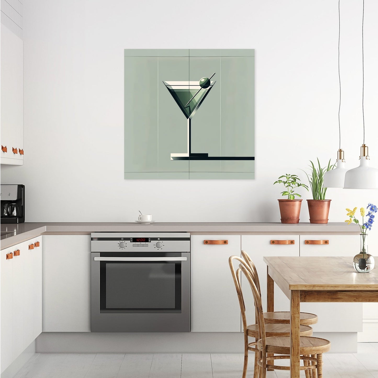 Minimalist Dirty Martini Canvas