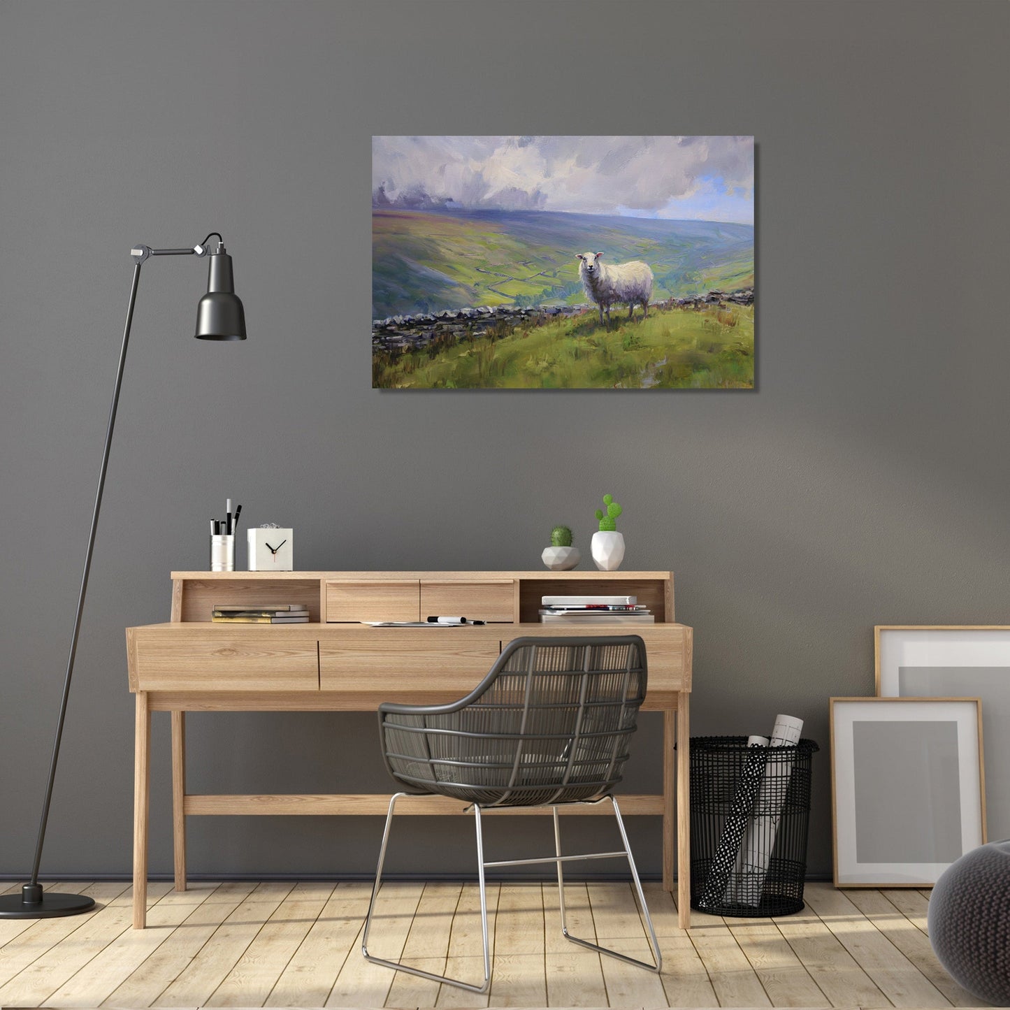 Sheep on Yorkshire Canvas