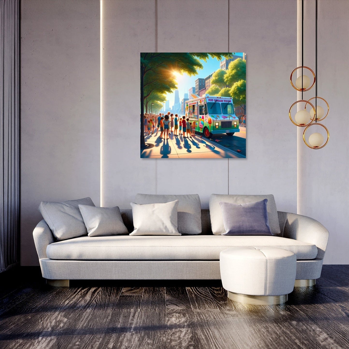 Ice Cream Summer Joy Canvas