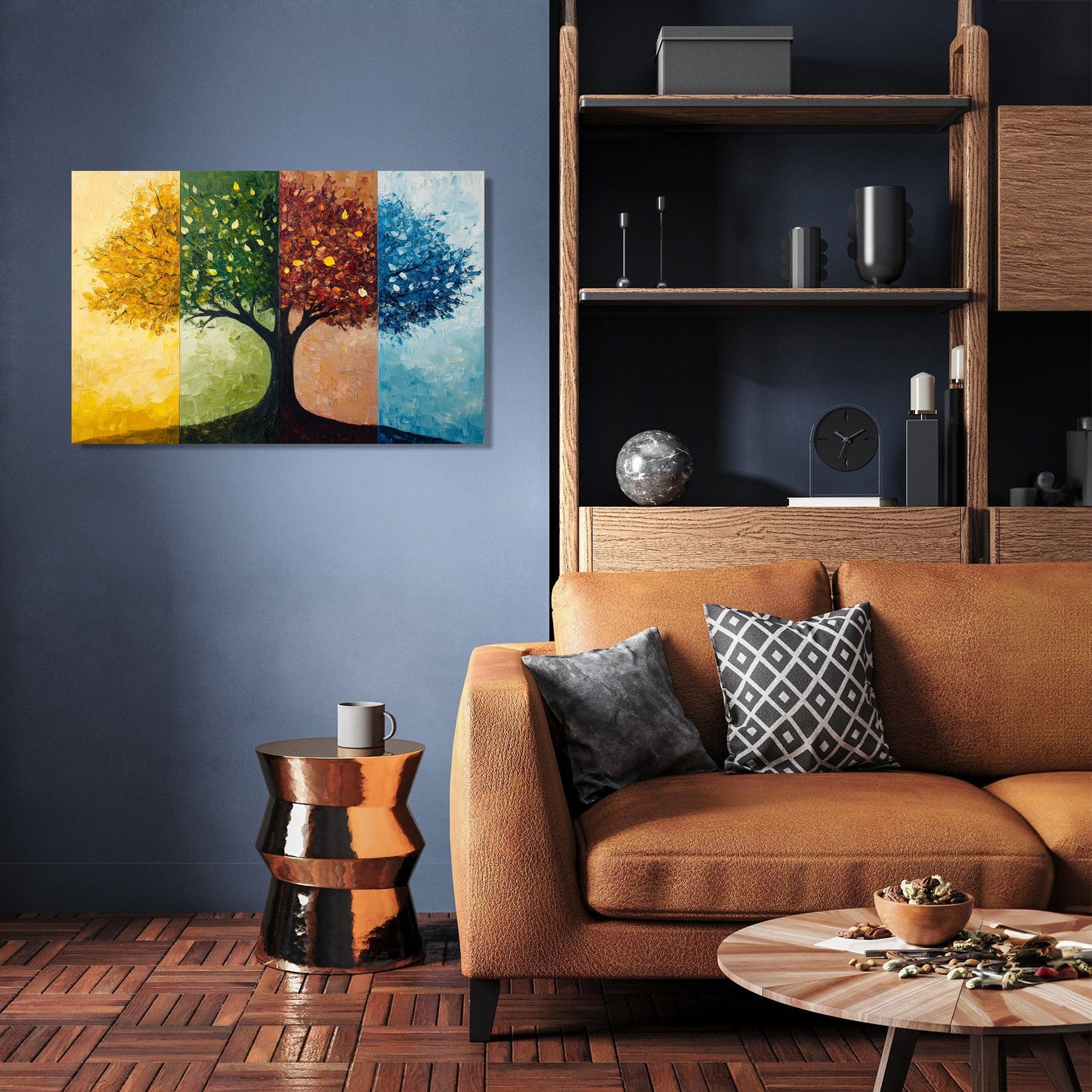 Seasonal Tree Symphony Canvas