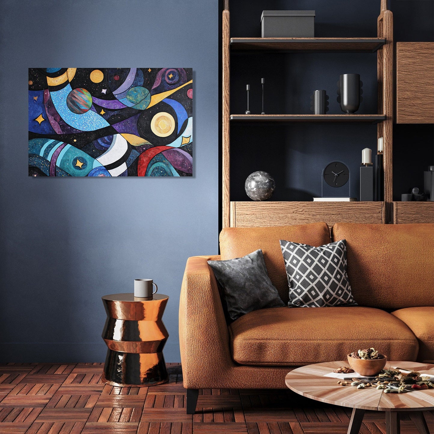 Cosmic Cubism Canvas