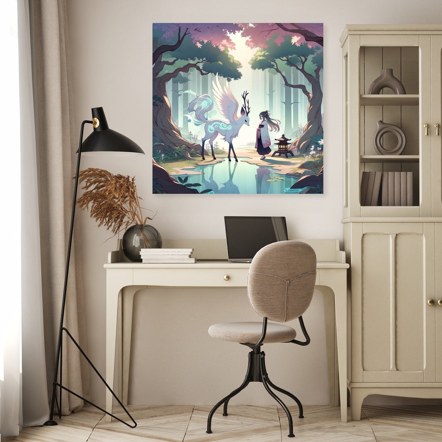 Enchanted Forest Encounter Canvas