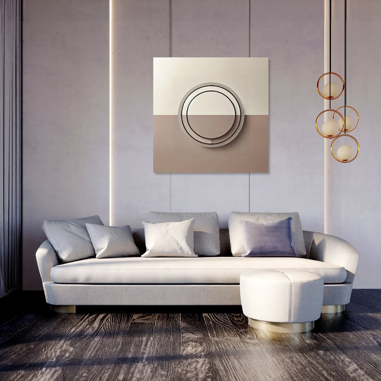 Modern Circle Canvas