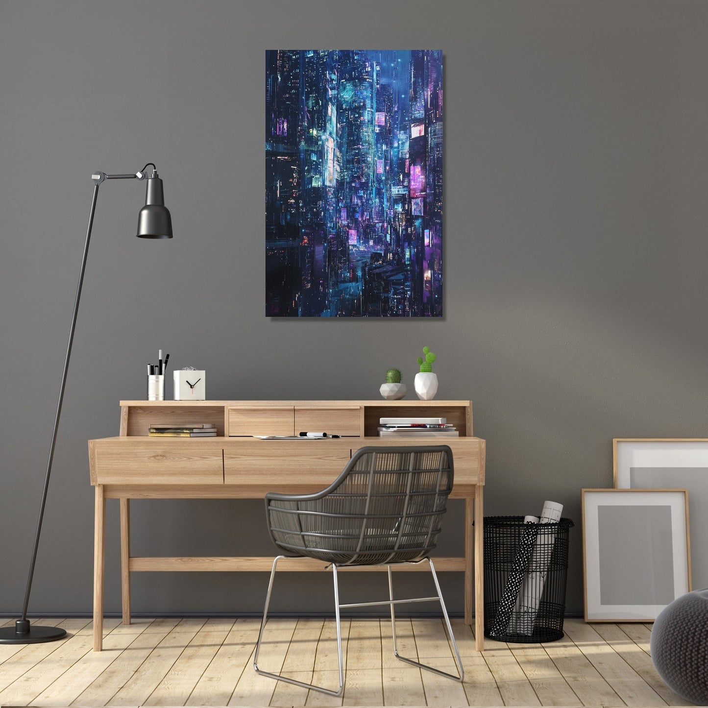 Neon Reflections Canvas