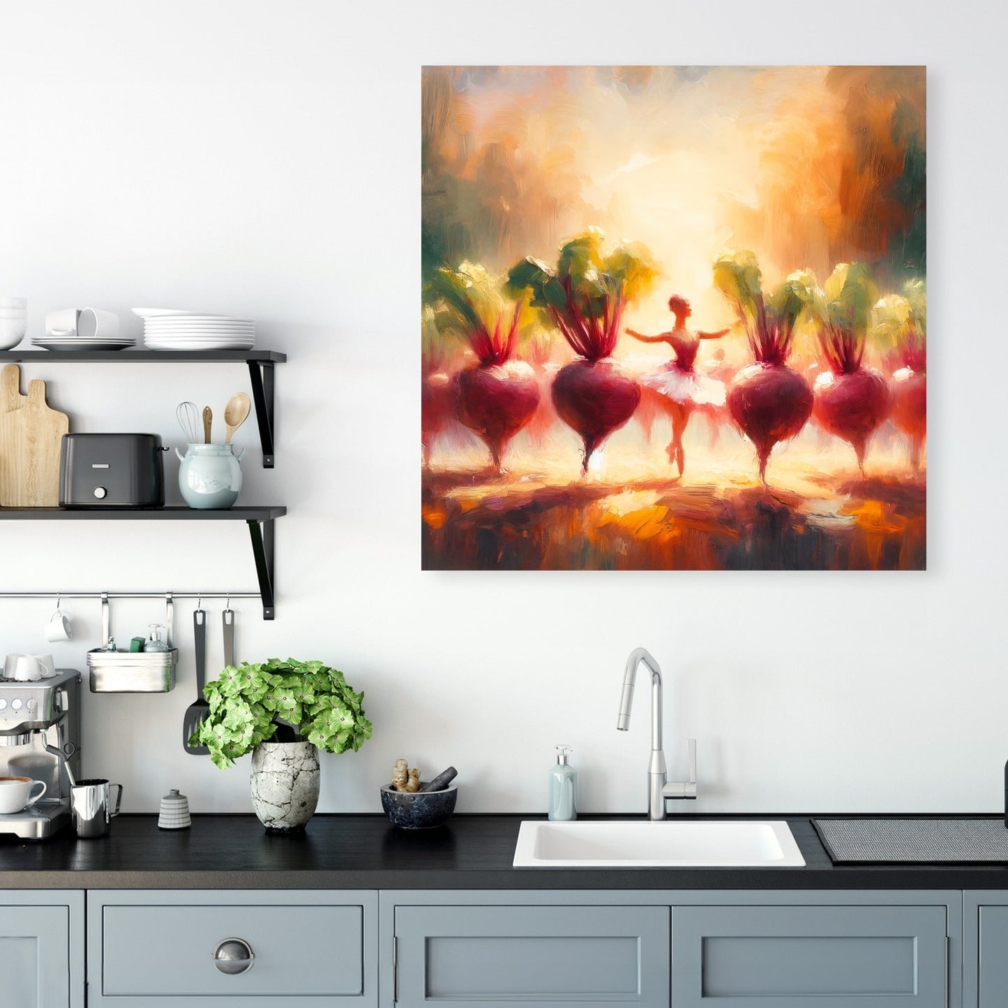 Beetroot Ballet Bliss Canvas