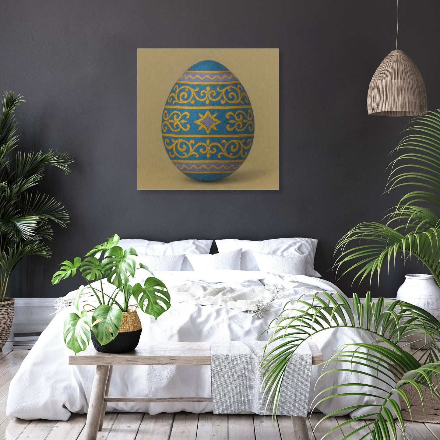 Ornate Egg Canvas