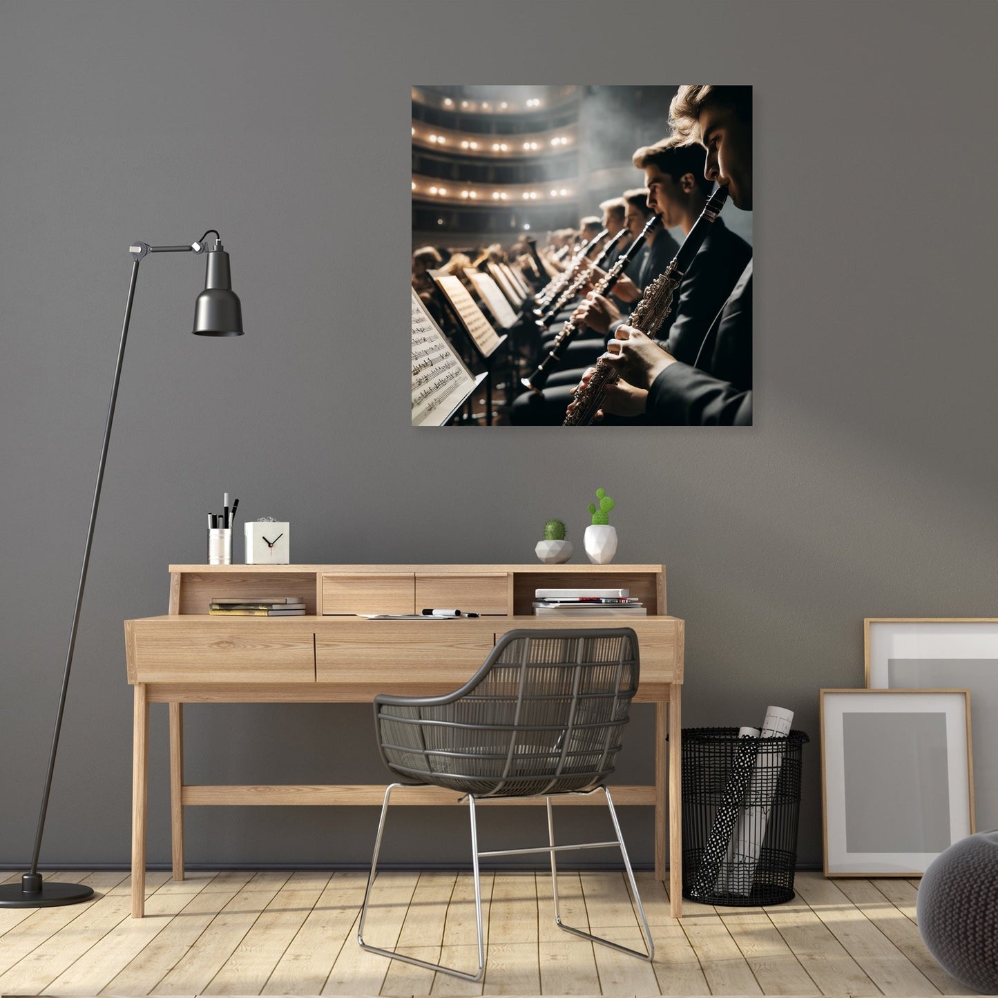 Orchestral Diagonals Canvas