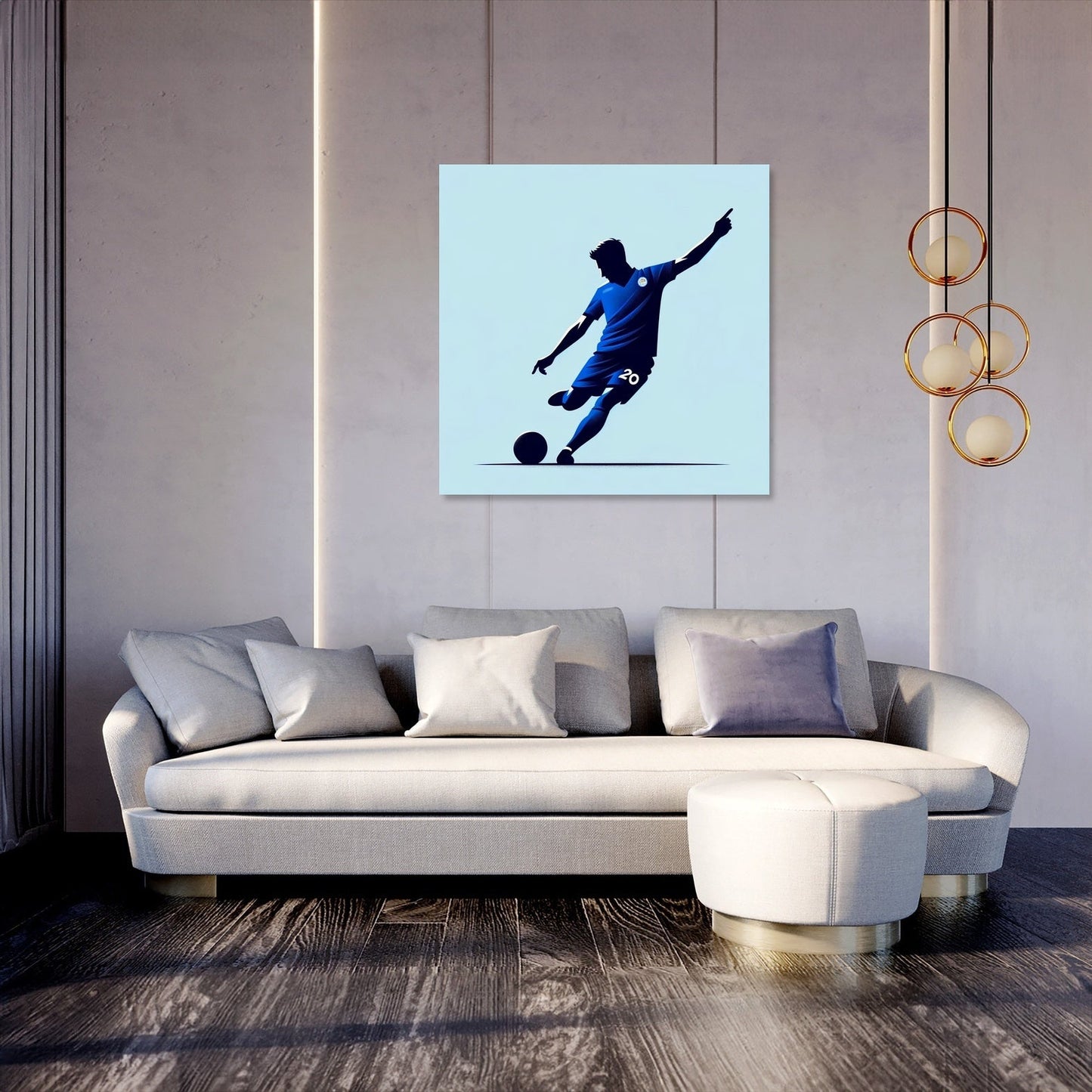Royal Blue Strike Canvas