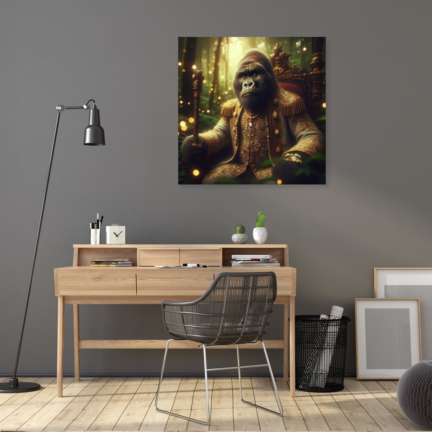 Majestic Gorilla Royalty Canvas