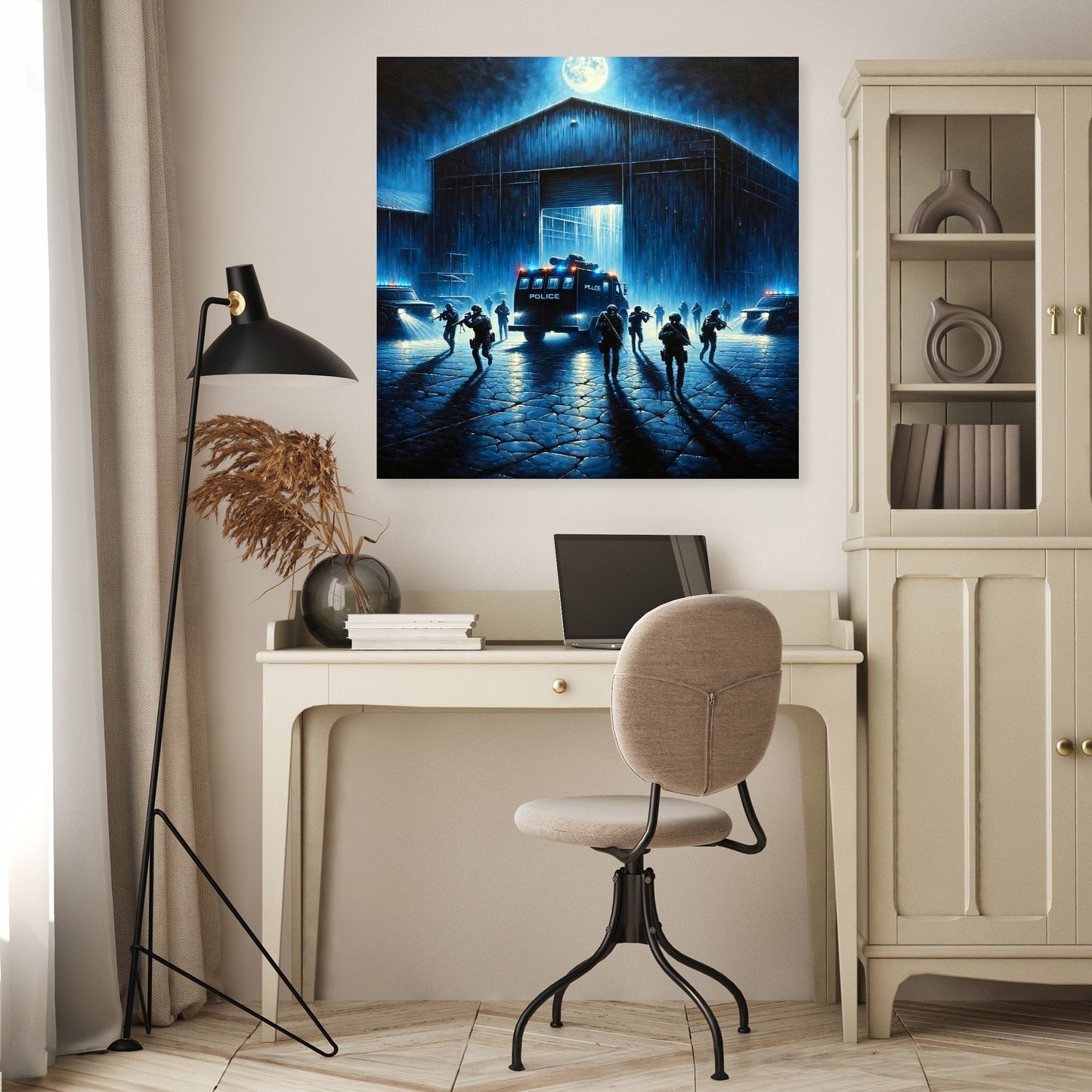 Abandoned Warehouse Raid Canvas