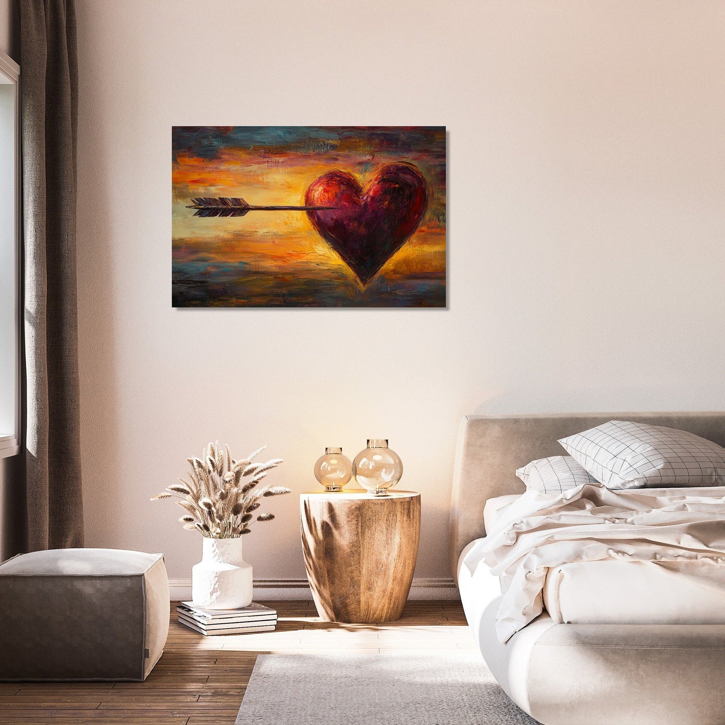 Heart and Arrow Canvas