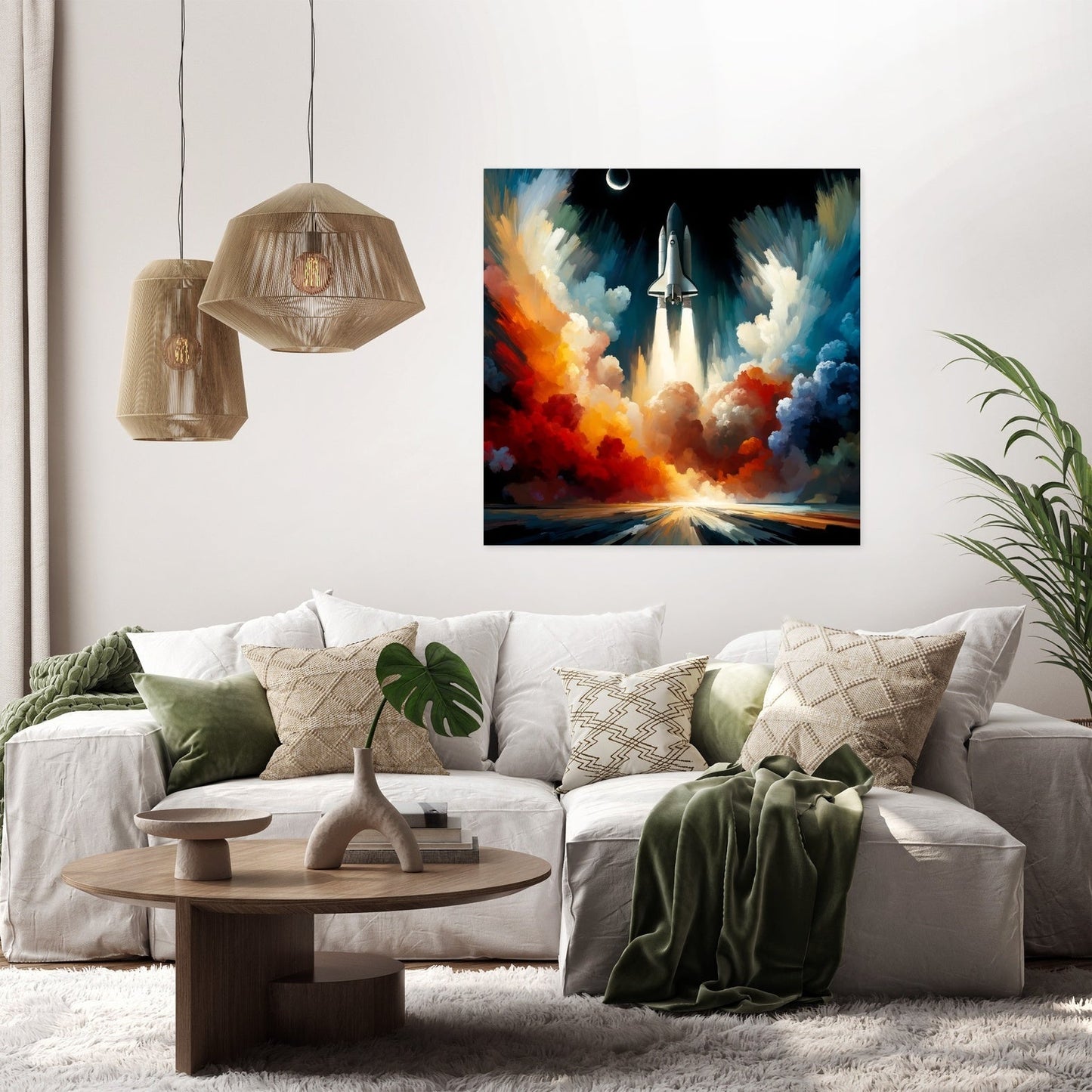 Cosmic Ascent Canvas