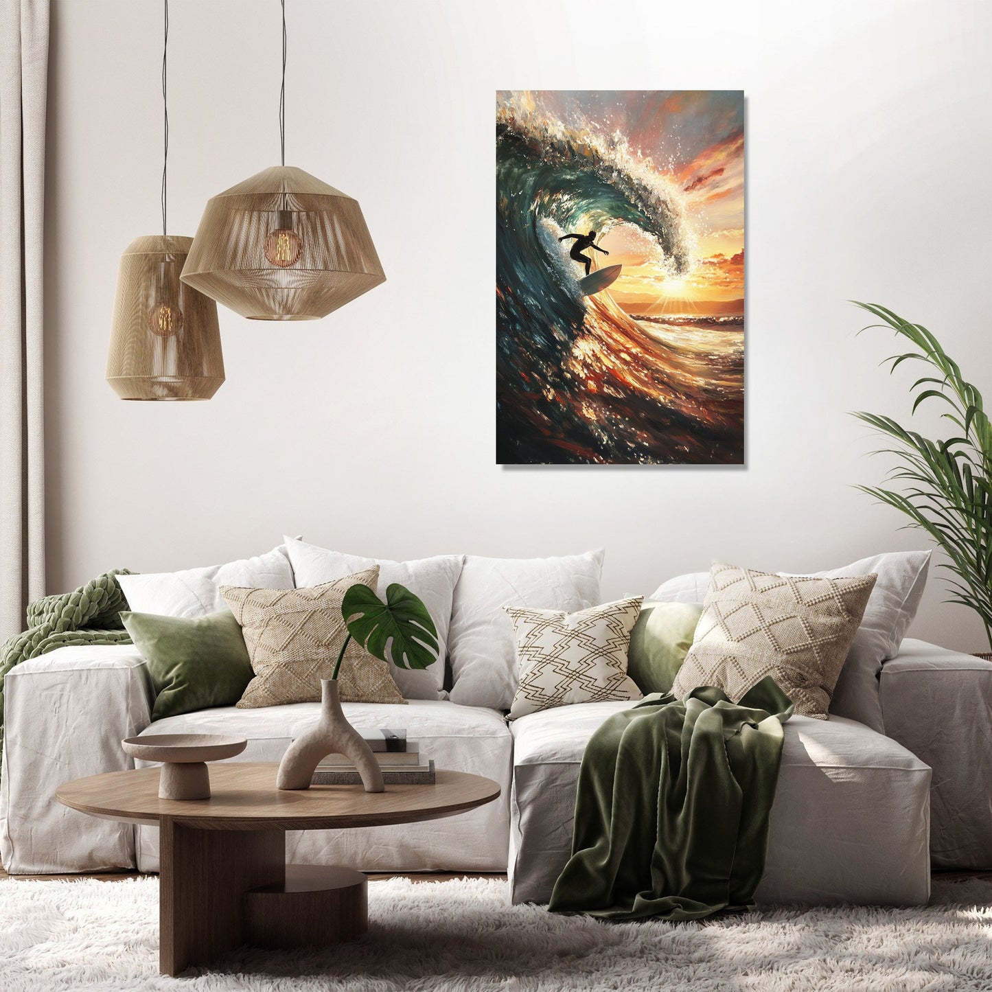 Surfer’s Sunset Canvas