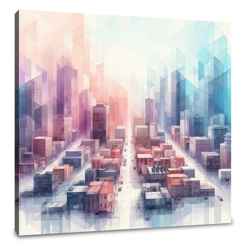 Dreamy Cityscape Canvas