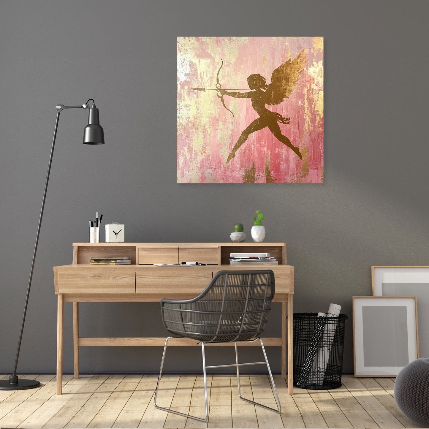 Cupid's Silhouette Canvas