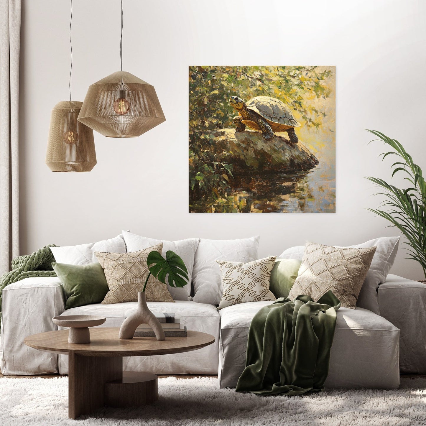 Turtle's Ascent Canvas