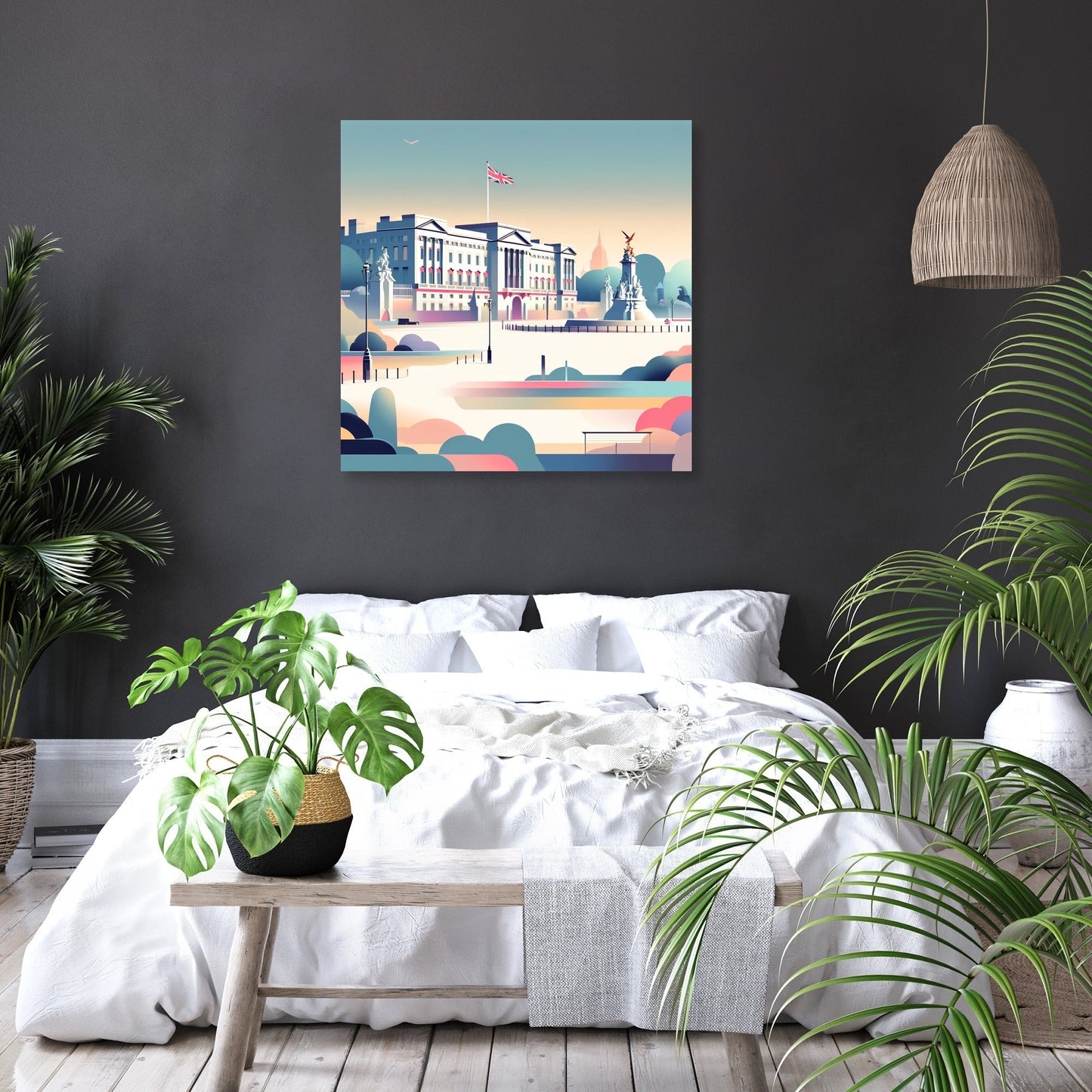 Modern Buckingham Palace Canvas