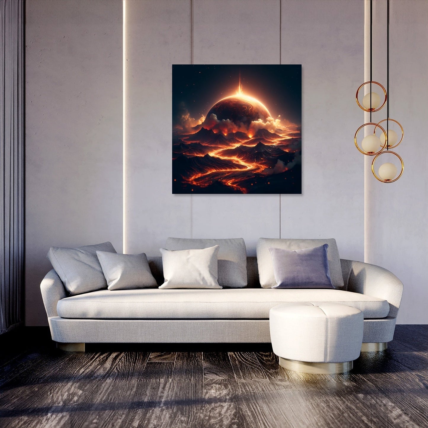 Lava Planet Canvas