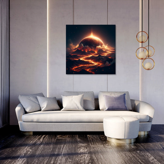 Lava Planet Canvas