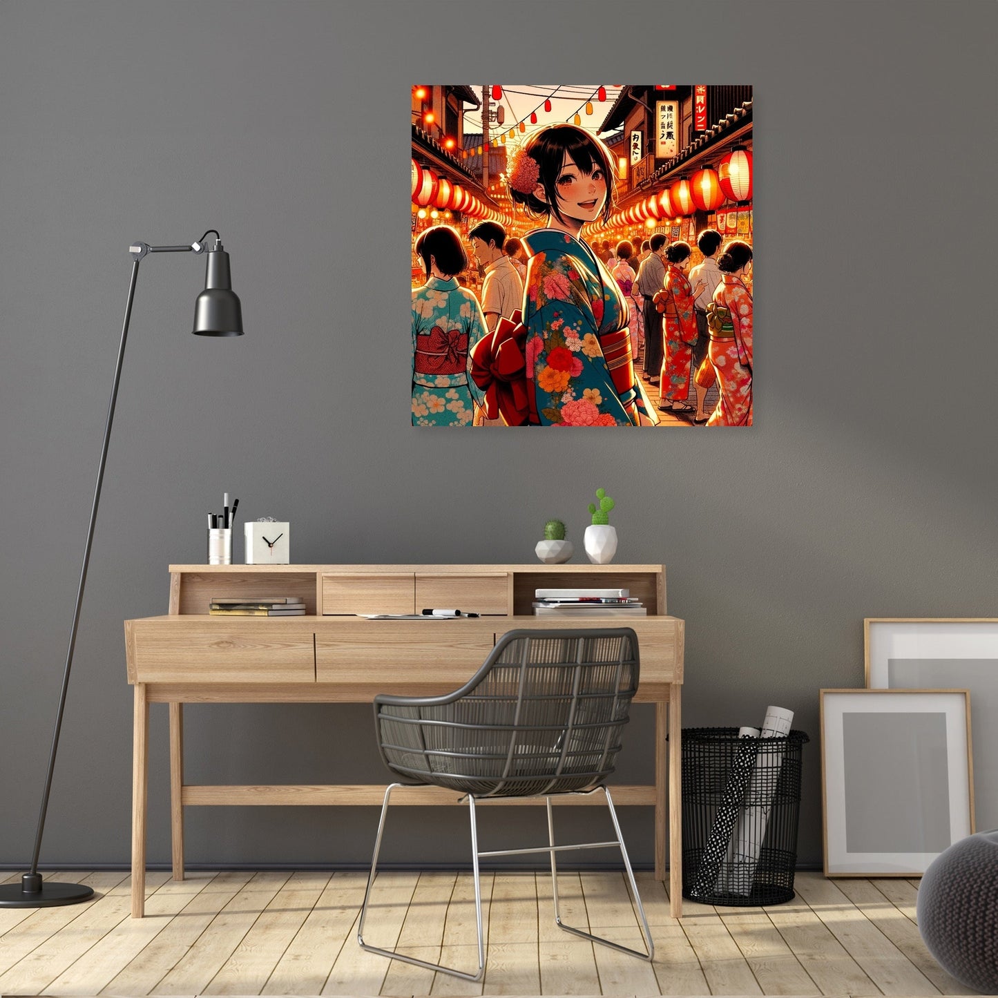 Festive Yukata Joy Canvas