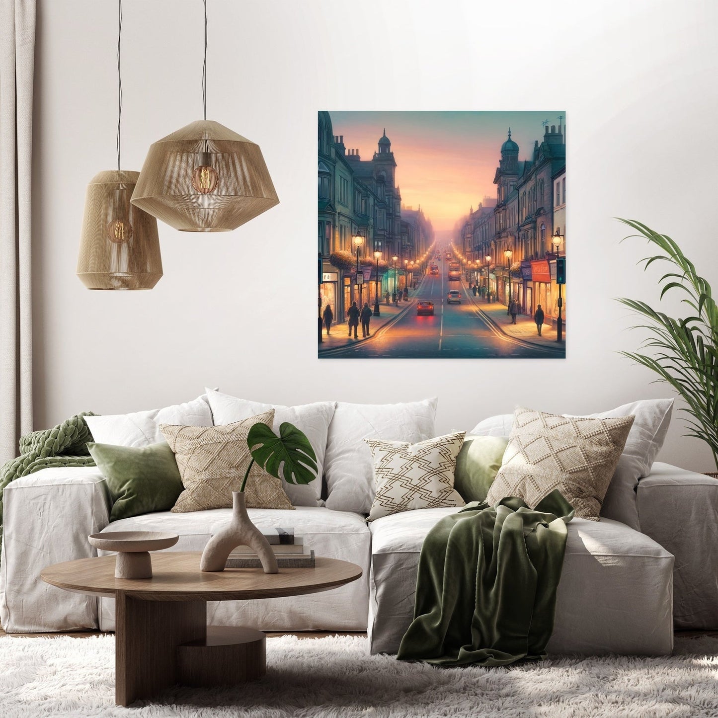 Dusk on Cold Bath Road Canvas