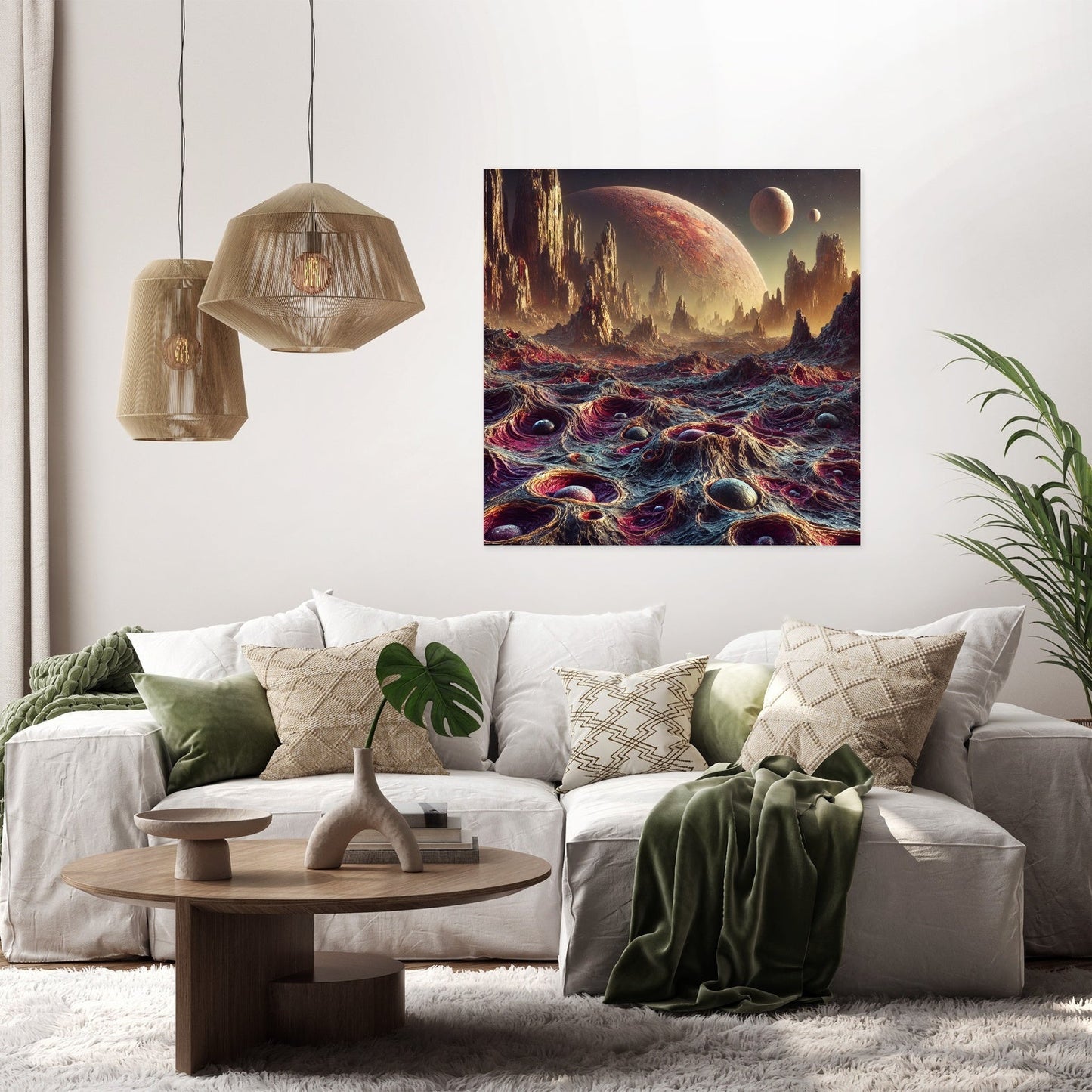 Alien Terrain Canvas