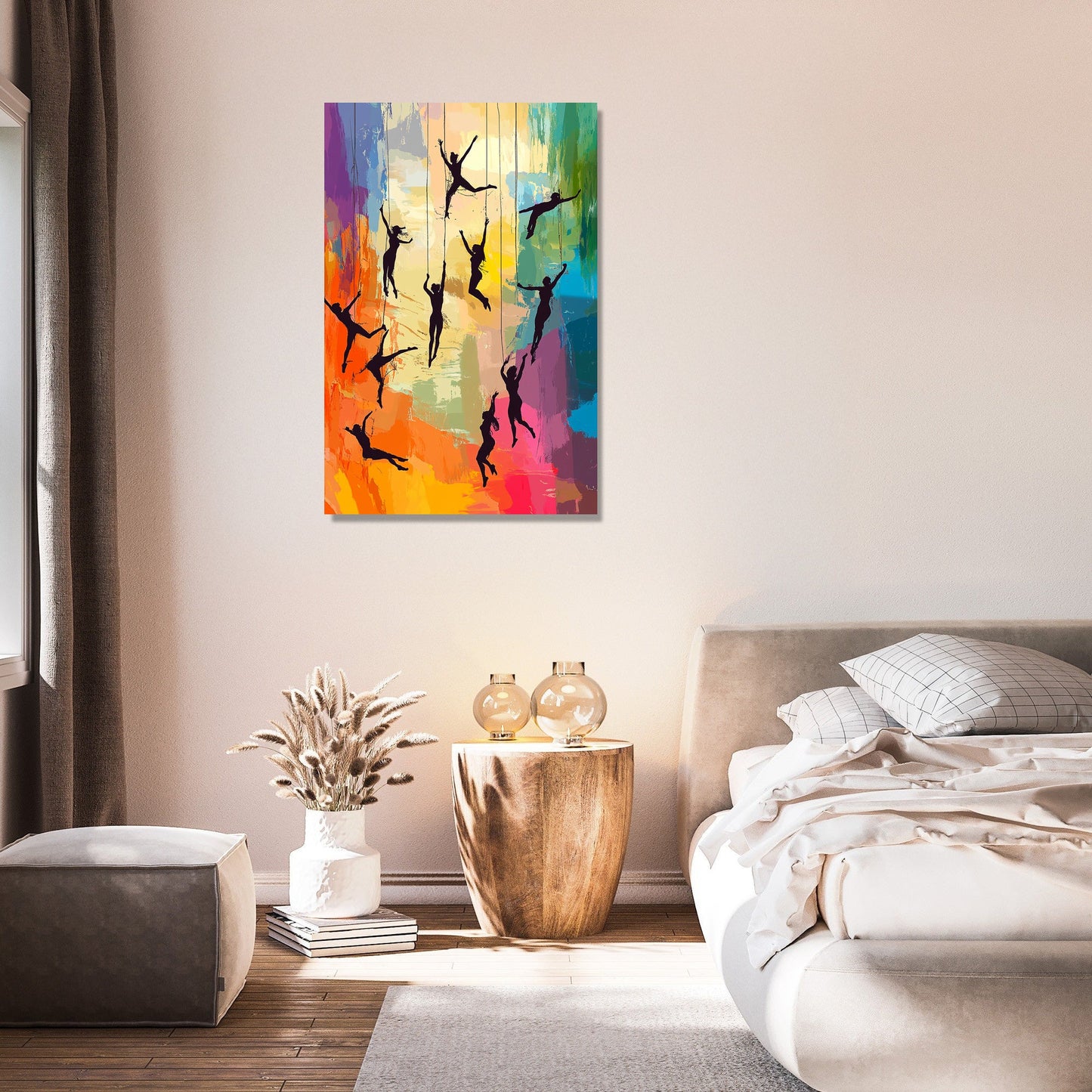 Acrobatics Vibrant Canvas