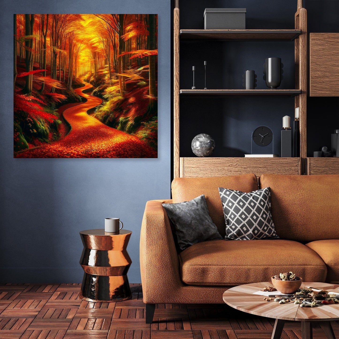 Autumn Forest Pathway Canvas