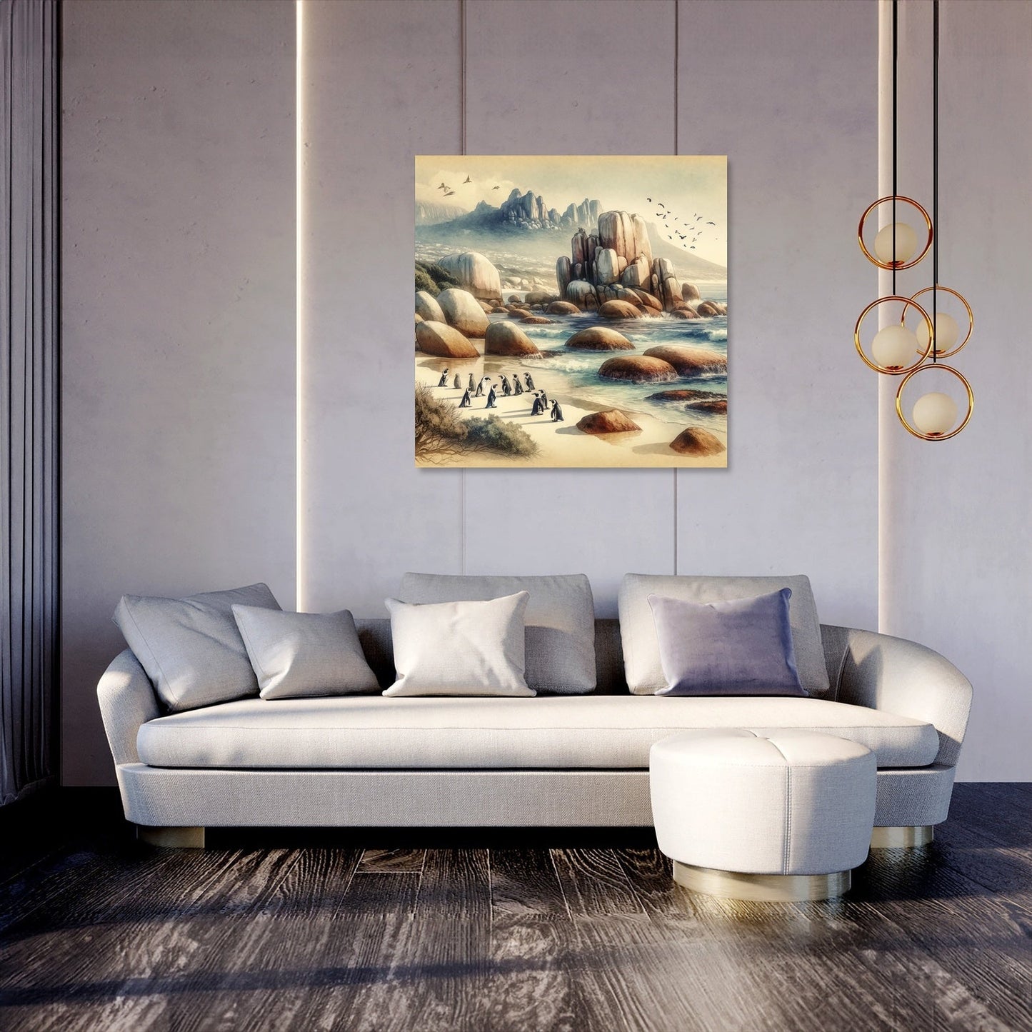 Boulders Beach Penguins Canvas