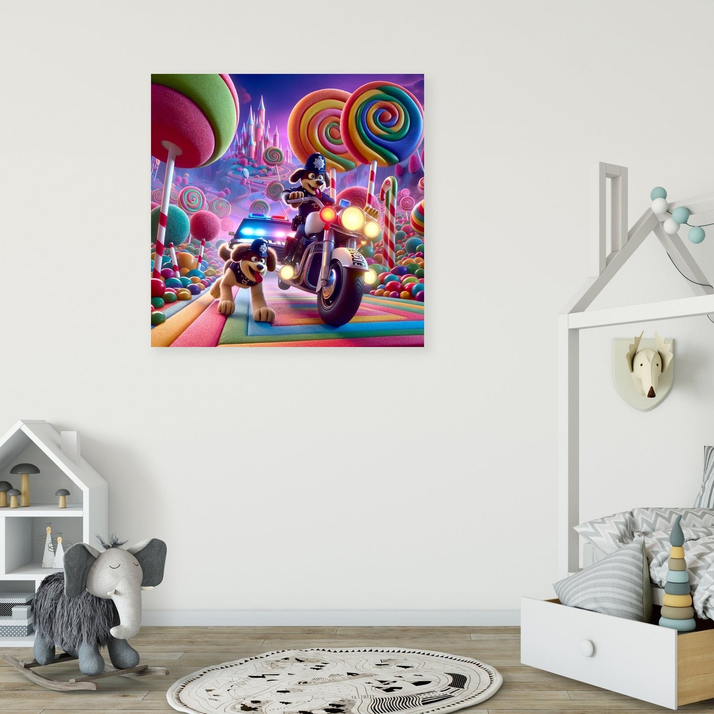 Candyland Chase Canvas