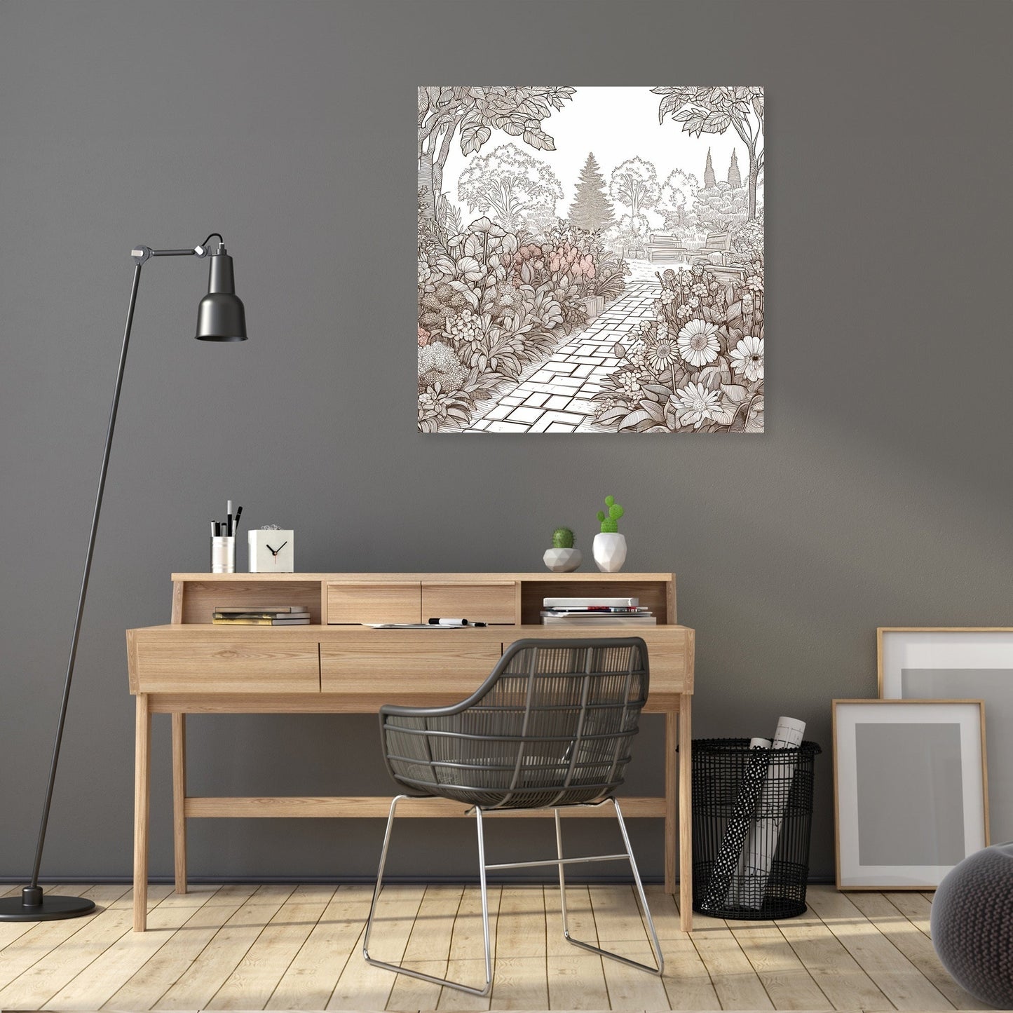 Serene Garden Path Canvas