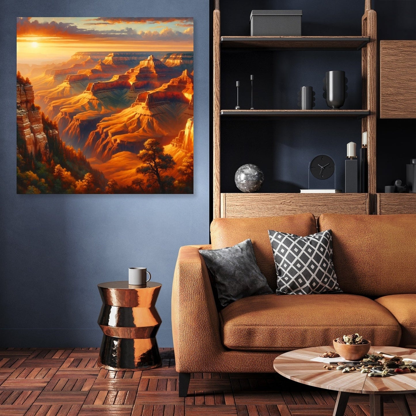 Majestic Canyon Sunset Canvas