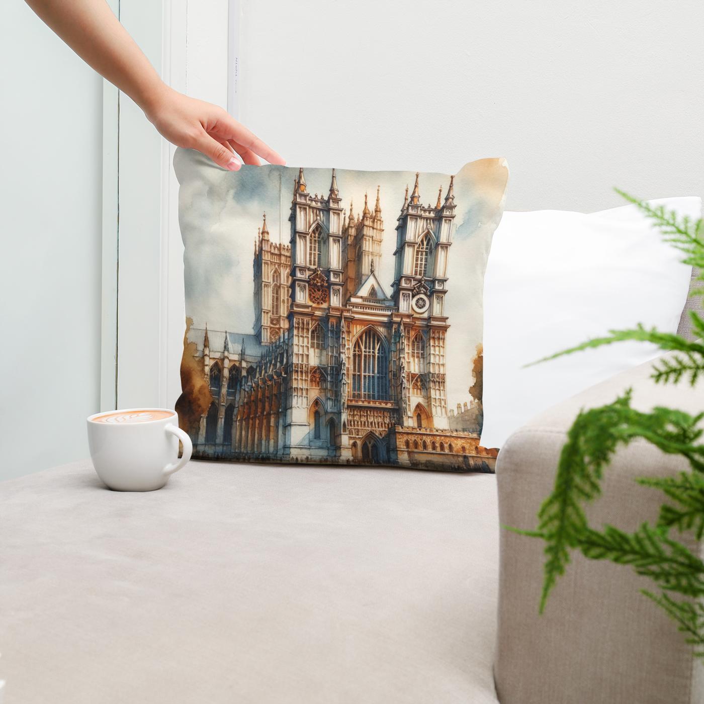 London Westminster Abbey Warmth Cotton Cushion