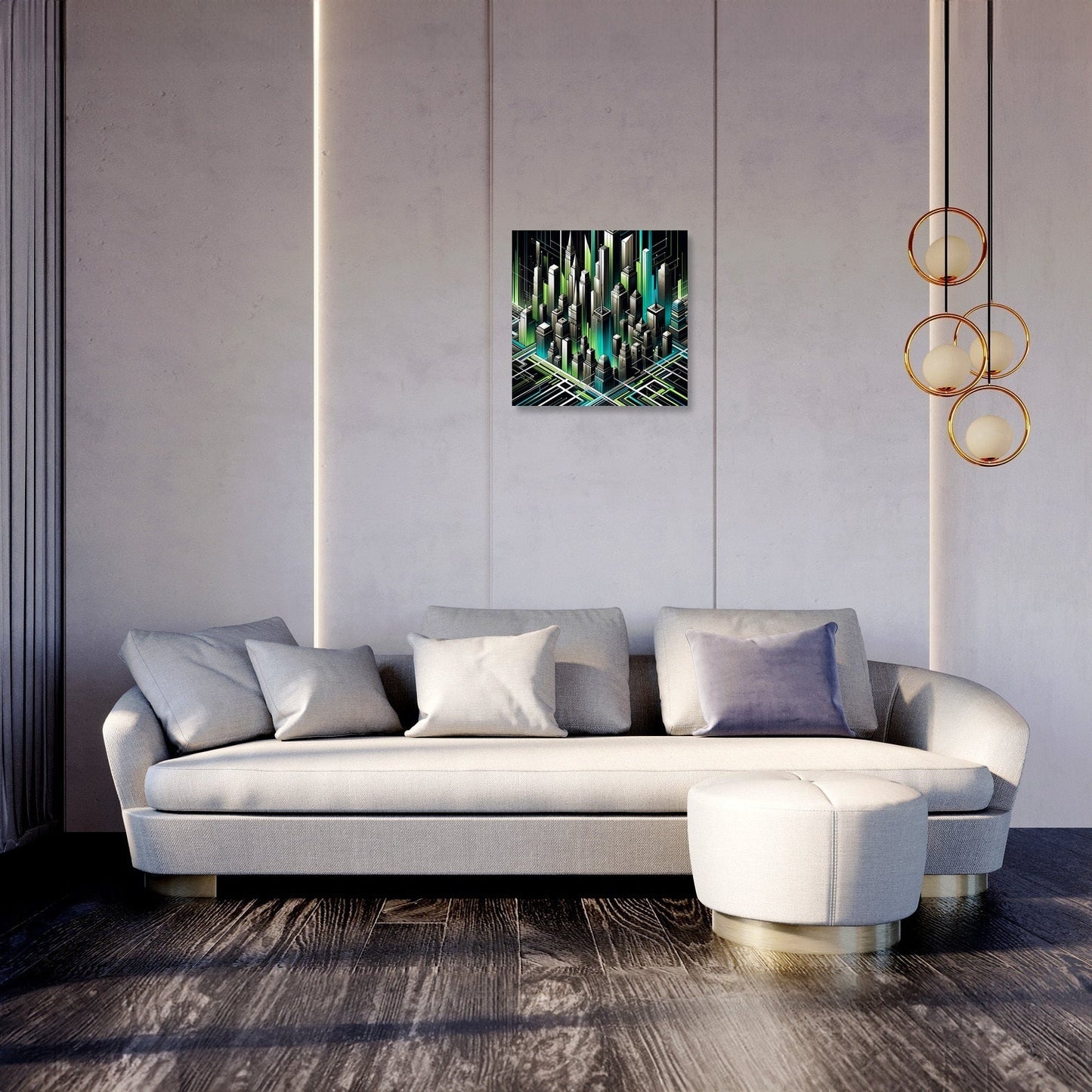 Neon Metropolis Canvas