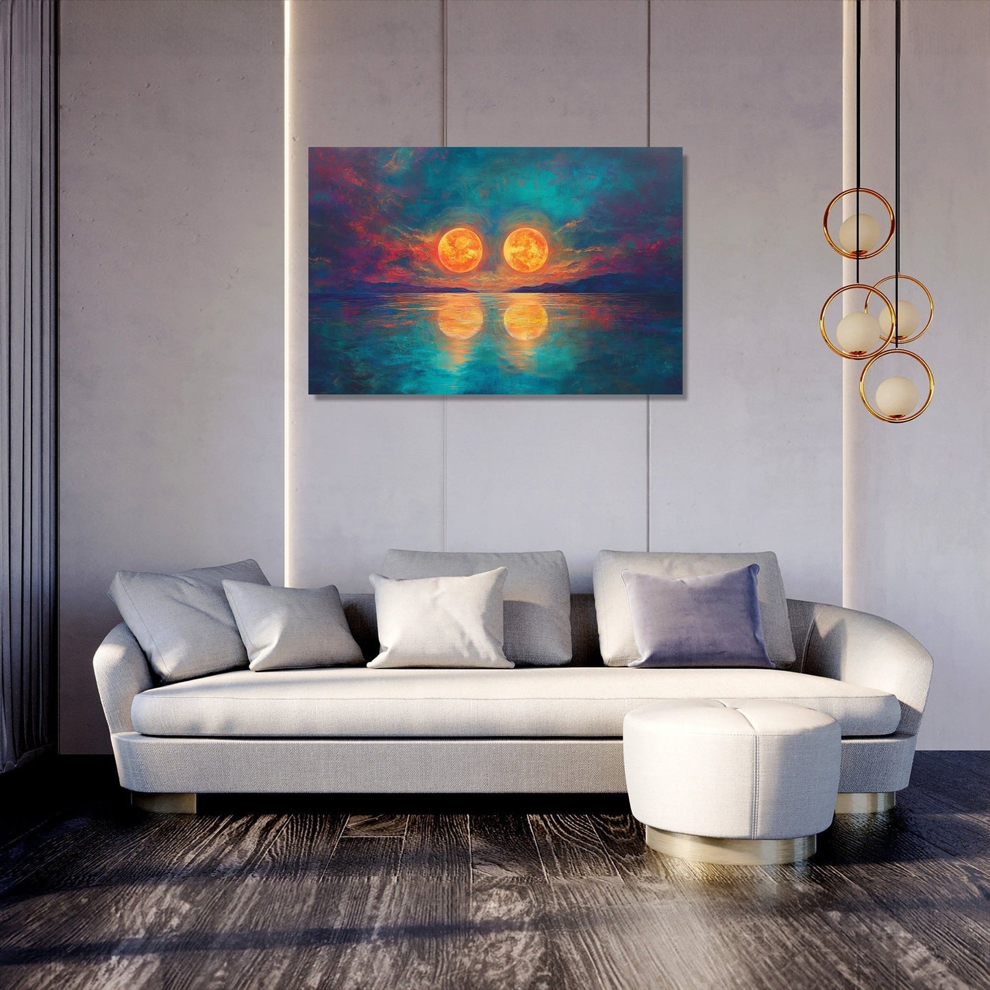 Twin Suns Enigma Canvas
