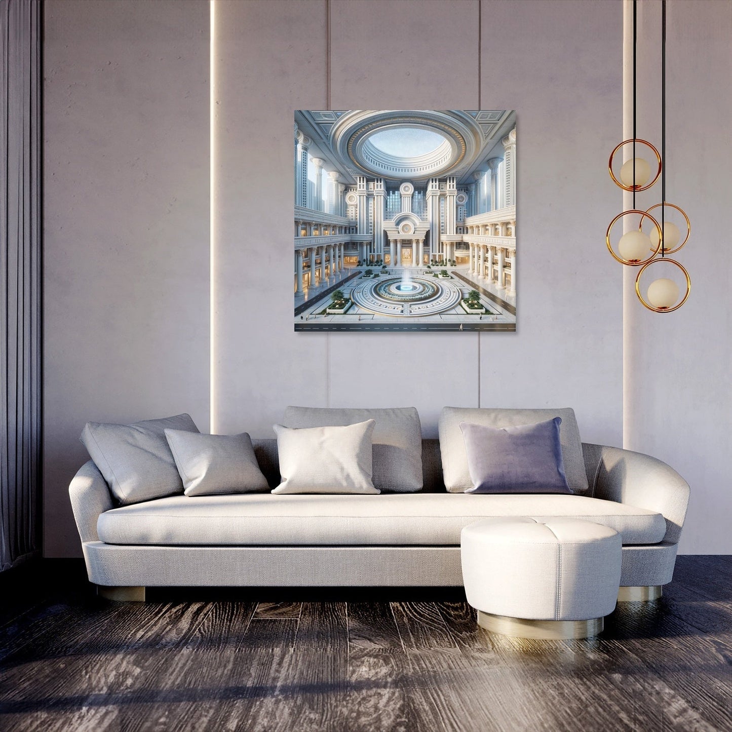 Neo-Future Elegance Canvas