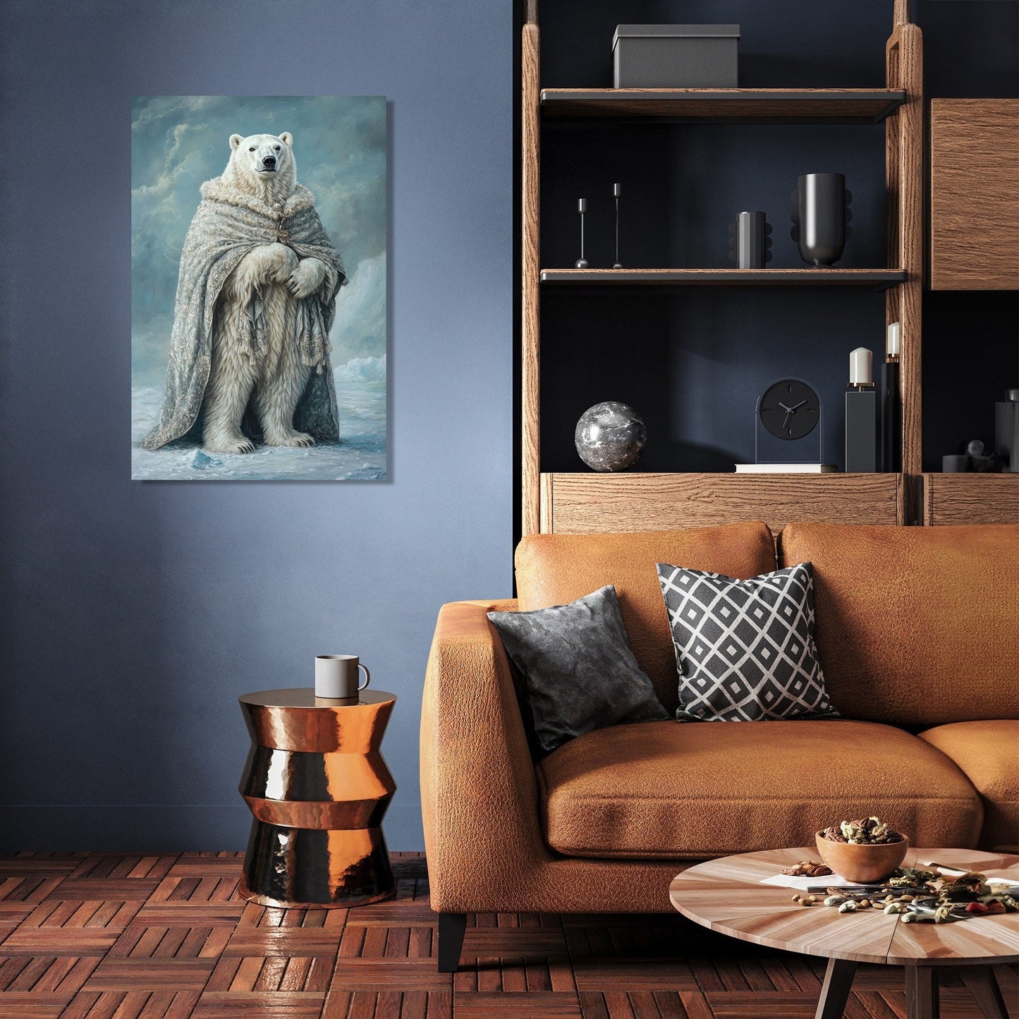 Polar Bear Elegance Canvas