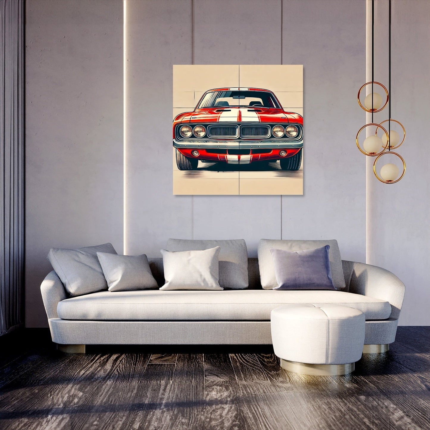 Classic Muscle Car Canvas
